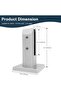 LukLoy Pack of 2 Brush 304 Stainless Steel Glass Railing Spigots, Glass Pool Fence Clamp Brackets (9 - 6