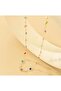 Colorful Geometric Stone Necklace - 2