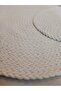 Natural Knitted Oval Bath Mat Set – Set of 2 Handmade Cotton Mats - 5