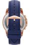 Men Grant Stainless Steel Quartz Chronograph Watch, Blue/Rose Gold, One Size, FS4835IE - 3