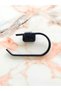 Mini Series Black Outdoor Toilet Roll Holder Wc Toilet Paper Hanger - 3
