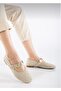 Women's Bitter Brown Daily Ballerina Strap Adjustable Buckle Tweed Fabric Lightweight Comfortable Shoes - 4