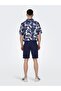 Male woven shorts cotton - 2