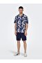 Male woven shorts cotton - 5