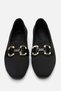 Black Women's Loafer Shoes 01Ayy 307870 A100 - 8