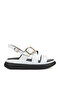 , Women's Genuine Leather Heeled Sandals 151992 Z302 White