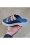 Women's Genuine Leather Orthopedic Heel Spur Massage Sole Color Combination Slippers - 2