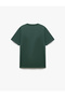 Cotton Embroidered Short Sleeve Regular Fit Crew Neck T-Shirt - 4