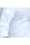 White Plain Long Sleeve Bottom Snap-On Bodysuit - 2