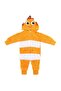 Unisex Fleece Yellow Hooded Fish Plush Welsoft Jumpsuit - 3