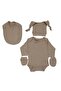 Unisex Beige Overalls and Blanket 7 Piece Hospital Discharge Set - 6