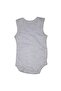 Plain Gray Strappy Bodysuit - 2