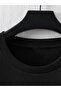 Never Look Back Printed Oversize Unisex T-Shirt – Streetwear Text Patterned 100% Cotton - 3