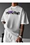 Men's Oversized Graphic T-Shirt - "Campbrastcooperation" Bold Letters, Loose Fit, Round Neck - 2