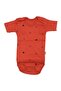 Unisex Orange Mouse Figured Short Sleeve Bodysuit - 3