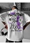 Men's Oversized Graphic T-Shirt - "Campbrastcooperation" Bold Letters, Loose Fit, Round Neck