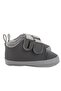 Baby Boy Gray Elastic Velcro Leather Shoes Leather Shoes - 6
