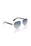 Polarized Sunglasses Gold Frame Gradient G15 Mirror Lens 60mm - LC1201C02 - 4