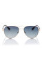 Polarized Sunglasses Gold Frame Gradient G15 Mirror Lens 60mm - LC1201C02