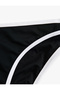 Regular Waist Matte Fabric Bias Lined Bikini Bottom - 3
