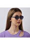 Polarized Sunglasses Matte Blue Frame Gradient Grey Mirror Lens 51mm - LC1211C03 - 7