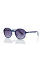 Polarized Sunglasses Matte Blue Frame Gradient Grey Mirror Lens 51mm - LC1211C03 - 2
