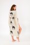 Muslin Kimono 100% Cotton Camel Printed Patterned Bathrobe Kaftan Dressing Gown - 2