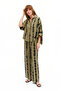 Draped Patterned Women's Bottom Top Suit Relaxed Fit - 2