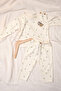 Sloth/Spring Bottom Top Set 100% Cotton Unisex Baby - Beige- - 5