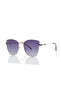 Polarized Sunglasses Gold Frame Gradient Grey Mirror Lens 59mm - LC1202C03 - 2