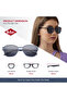 Polarized Sunglasses Dark Blue Frame Grey Mirror Lens 55mm - LC1207C03 - 8