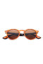 Polarized Sunglasses Brown Frame Brown Tortoise Mirror Lens 48mm - LC1216C02 - 5