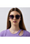 Polarized Sunglasses Gold Frame Gradient Purple Grey Mirror Lens 59mm - LC1202C01 - 6