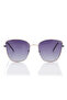 Polarized Sunglasses Gold Frame Gradient Grey Mirror Lens 59mm - LC1202C03