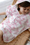 4 Layer Muslin Poncho - Pink Toile De Jouy - 2