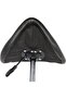 Professional Heavy Duty Rolling Saddle Stool PU Leather Swivel Adjustable Rolling with Wheels - 3