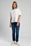 Karbe Women's 100% Cotton O-Neck T-Shirt Ecru-L