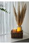 Decorative Natural Color Seagrass Square Wicker Basket Set of 3 - 2