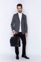 Black Leather Laptop Briefcase - 246 2 - 2