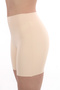 Women's High Waist Laser Cut Corset Shorts, Side Stitched No Trace Skin Color Shorts - 7