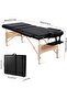 Massage Table Folding Massage Table Height Adjustable Professional Spa Bed 3-Piece with Carry Bag - 5