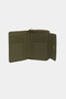 3802 Genuine Real Leather Small Women's Wallet Flother Green - 4