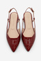 Women's Pointed Toe Open Back, Red Croco Daily Nakshtana Shield Atkashi Southern Arrow - 7