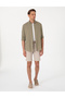 Khaki Linen Blended Regular Fit Long Sleeve Shirt 50303245-Vr027 - 4