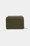 3802 Genuine Real Leather Small Women's Wallet Flother Green - 7