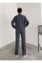 Women's Modal Fabric College Collar Zippered Pocket Bol Bag Suit - 3