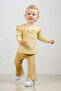 Baby Kids Cream Cotton Embroidered 2 Piece Set Trend Fashion Bottom Top Set - 4