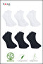 6 Pairs of Men's Bamboo Booties Seamless Gift Boxed Socks - 4