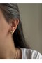 Steel Rose Gold Stone Heart Ashland Earrings -Not Tarnish- - 2