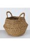 Decorative Natural Color Round Seagrass Wicker Flower Pot/Basket/Organizer Set of 3 - 6